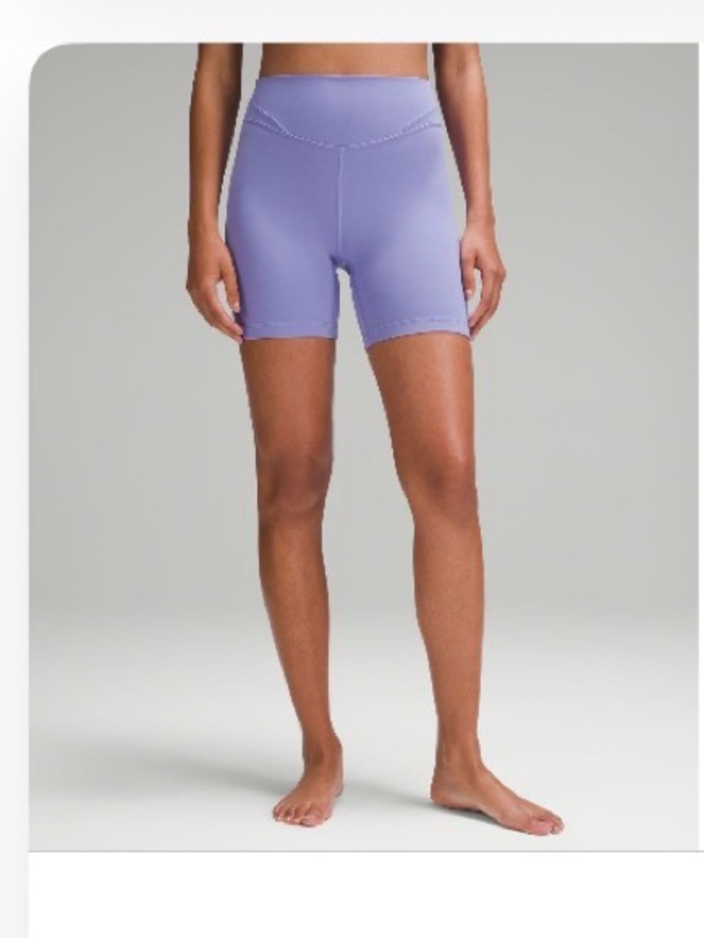 lululemon align curve seam high rise Lavender Bike Shorts